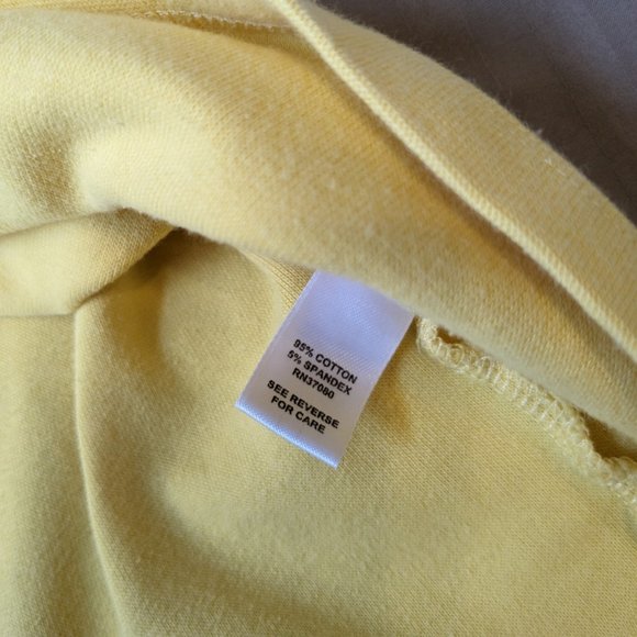 Allison Daley 2 Piece Set Yellow Button Up Lace Top and Matching Tank - Picture 12 of 13